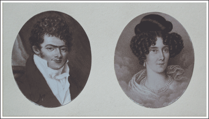 Ferdinand Ries und Harriet Mangeon um 1814,  Privatbesitz 